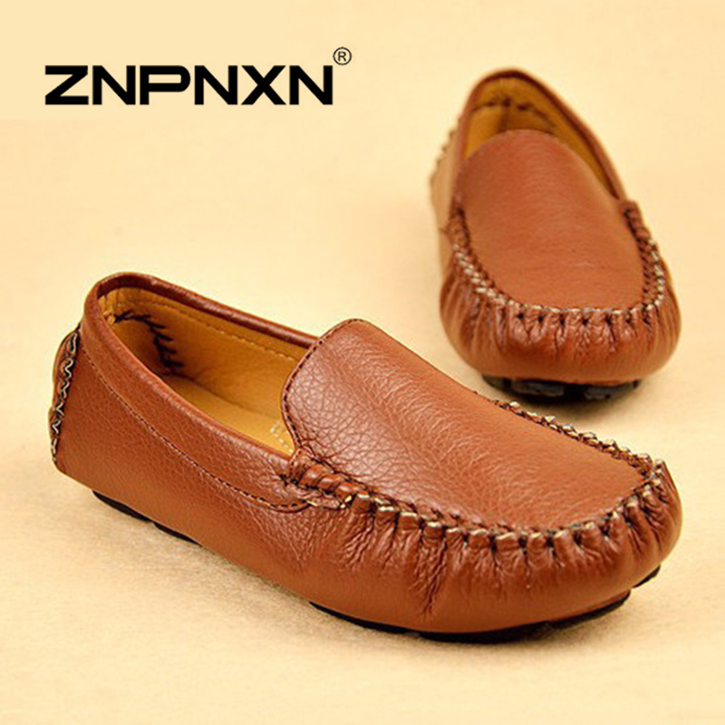 Hot New 2015 Children Sneakers Fashion Kids Shoes PU Leather Boys Girls Shoes Brown Black Sport