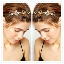 Gold Leaf Crown Festival Headband Wedding Garland Floral Hairband Accessories