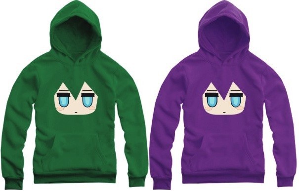 black rock shooter hoodie purple