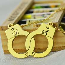 Oro Esposas Collar Nombre Collar Iniciales Personalizadas Encanto Dulce Parejas Joyería Amor Sólo Para Su Día de San Valentín
