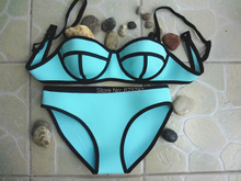 Swimwears Triangl Women s Fashion Neoprene Bikinis Woman New Summer 2014 Sexy Swimsuit Bath Suit Push