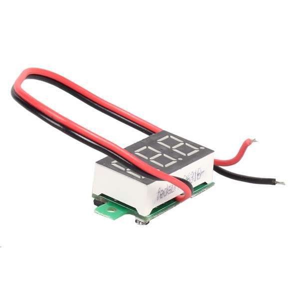 Mini DC 2 5 30V Red LED Panel Voltage Meter 3 Digital Display Voltmeter E1Xc