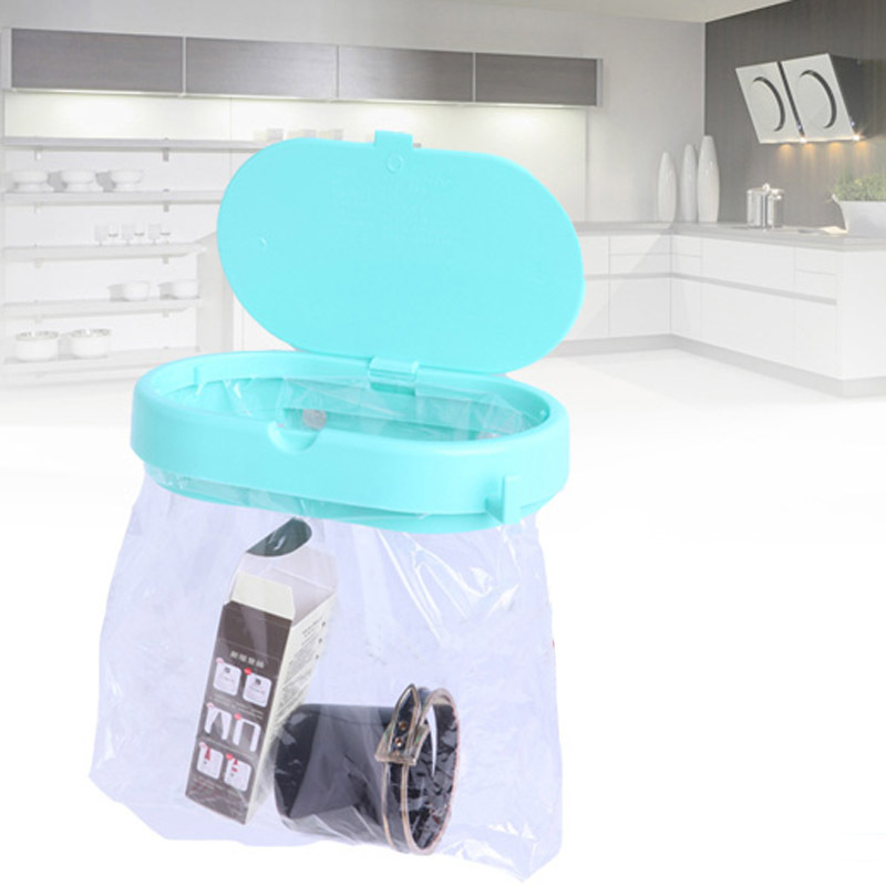 Free shipping Double suction cup lid garbage bag holder garbage bags