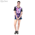 Qlychee Re Zero kara Hajimeru Isekai Seikatsu T shirt Anime Emilia Rem T Shirt Cartoon Pattern