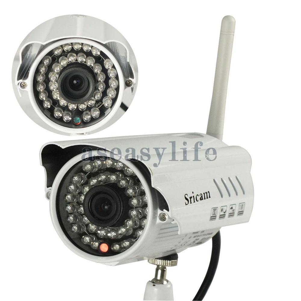 Hot Sale Free shipping 720P HD Sricam AP009 IP Camera Wifi Outdoor Motion Detection Video White