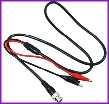Osciloscopios sonda Cable Coaxial con cables de BNC y Alligator Crocodile Clip 1 m longitud del envío gratis