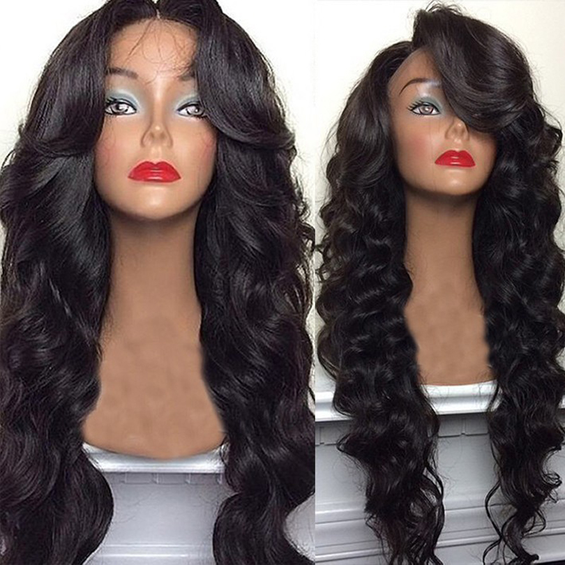 Virgin Human Hair Full Lace Wig Peruvian Body Wave Lace Front Wigs Glueless Full Lace Human Hair