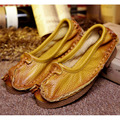Hand sewn Genuine Leather Shoes Women For Women Shoes Fashion Flats Women Moccasins Big Size Ladies