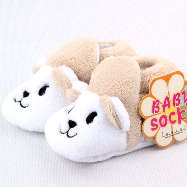 Baby Infant Cotton Shoes Boy Girls Animal Soft Sole Cozy Toddler Shoes Socks