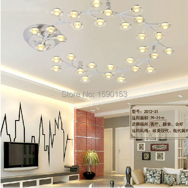 Lampada stelle soffitto: dorato corpo caldo acrilico stelle ... Lampadario planetario