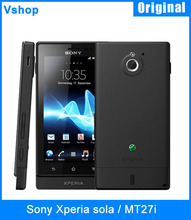 Refurbished Original Sony Xperia sola / MT27i Smartphone 8GB ROM 3.7 inch 3G WCDMA GSM network Support Play Store Unlocked