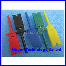 Free Shipping 10pcs Test Hooks Clips for Logic Analyzers Logic Test Clip 5 Colors: Red Black Yellow Green Blue