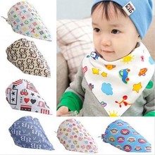 2016 Fashion Baby Kid Toddler Bandana Bibs Saliva Towel Dribble Triangle Boy Girls Cotton Head Scarf