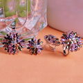African Flowers Wedding Jewelry Sets Necklace Pendant Brincos The Ring O Indian Women Men Jewelry Kawaii