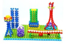 Free Shipping 200pcs Snow Snowflake Building Blocks Toy Bricks DIY Assembling Classic Toys Kids Early Educational Learning Toys