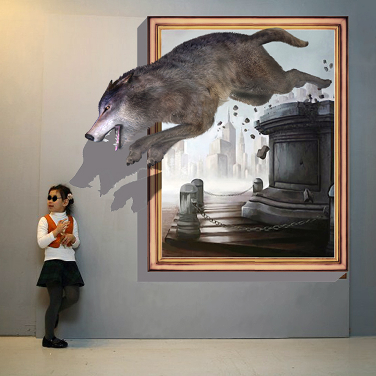 Free Shipping Affixed 3D Stereoscopic Illusion Painting Art Graffiti Wall Painted Mural Fatal Fury Free Shipping Affixed 3D Stereoscopic Illusion Painting Art Graffiti Wall Painted Mural Fatal Fury