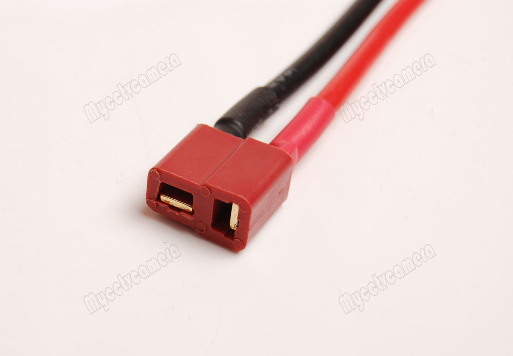 Pack 10 Female T Plug T Plug Connector Cable 14awg 10cm Wire for RC Power Supply