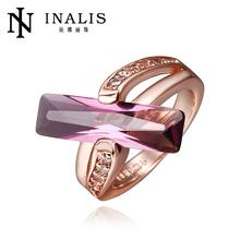 R413 2015 New Brand Ruby Jewelry 18K Gold Ring Fine Jewelry Wedding Rings For Women anillos