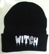 Free Shipping Beanie Winter Skullies Street Hip hop Hats WITCH for women A40 face warmer seahawks
