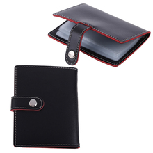 2015 New Arrival Black PU Leather Business Case Wallet Credit Card Holder Purse for 20 Cards F#OS