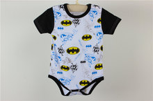 2015 Spring Summer 100 Cotton Short Sleeve Superman Baby Rompers Newborn Infant Clothing Toddler Boy Jumpsuits