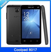 Original 4.0 inch Coolpad 8017 Mobile Phone RAM 512MB + ROM 4GB Android 4.4 MTK6582M Quad Core 1.2GHz Phones GSM Network GPS
