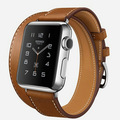 Custom Made Extra Long Genuine Leather For Apple Watch Band Double Tour Bracelet Leather Watchband For