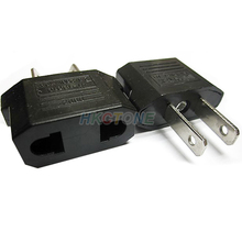10pcs Wholesale EU to US AC Power Plug Travel Converter Adapter Free Shipping