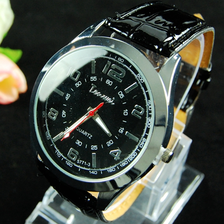2015 Hot Brand Casual Sport Watch Men Luxury Round Dial Watches Leather Strap Quartz Wristwatch Clock