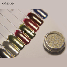 1g Mirror Powder Gold Pigment Ultrafine Powder Aluminium Powder Chrome Pigment Nail Glitters Nail Sequins NailMAD Chrome Pigment