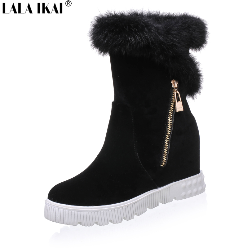 designer fur snow boots
