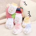 Fashion Baby Glove Cartoon Pattern Anti grasping Gloves Newborn Protection Face 100 Cotton Anti Scratching Gloves