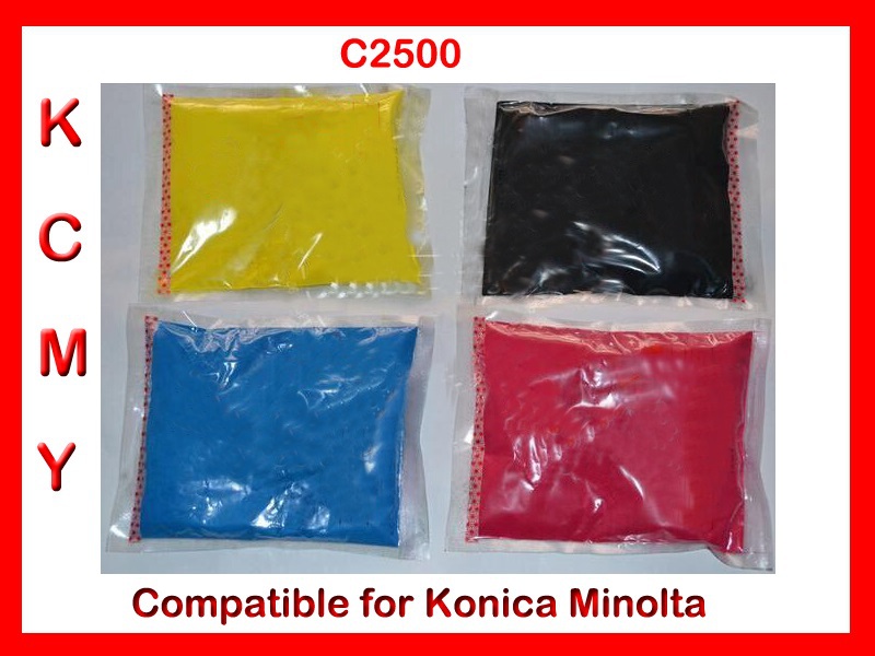Фотография Free shipping toner refill powder compatible for Konica Minolta C2550 KCMY 4KG