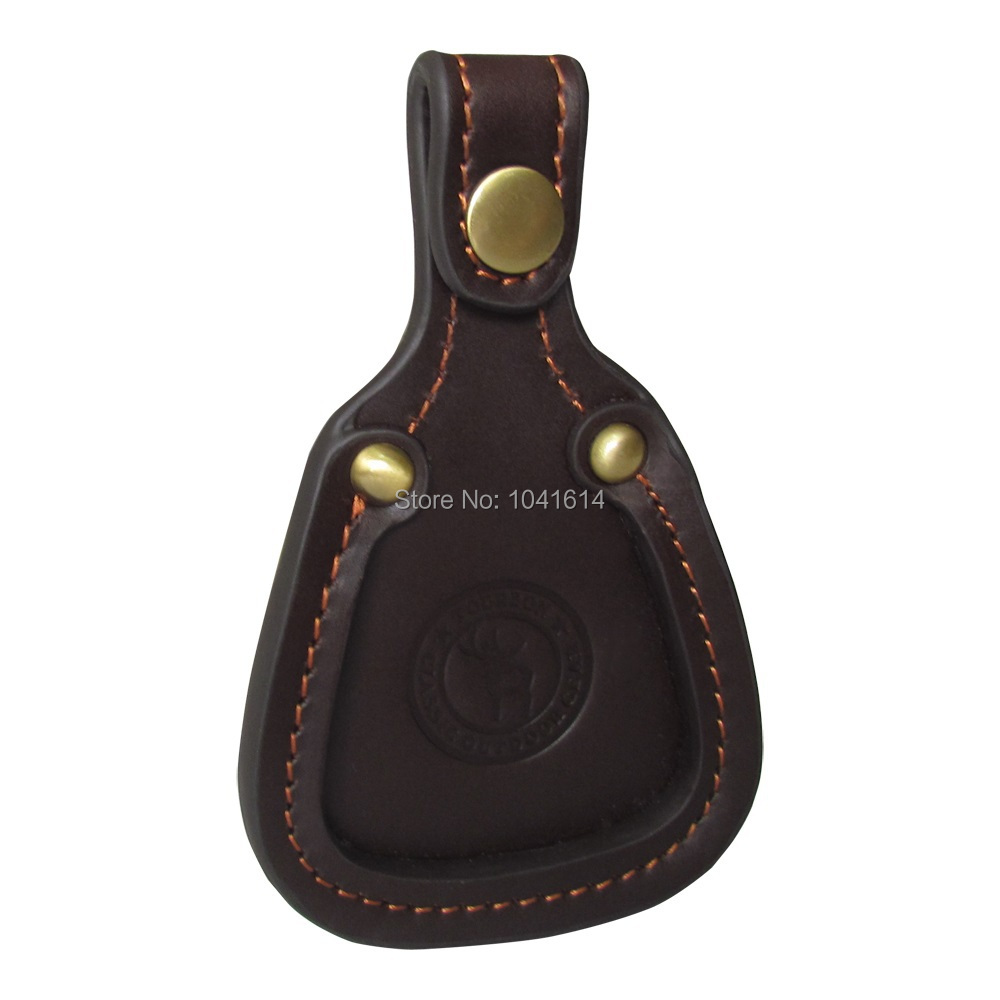Magnetic Shotgun Barrel Rest Pad Round Black Leather Trim