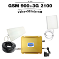 LCD Display GSM 900mhz 3G WCDMA 2100mhz Dual Band Mobile Signal Repeater 65dB GSM 900 3G