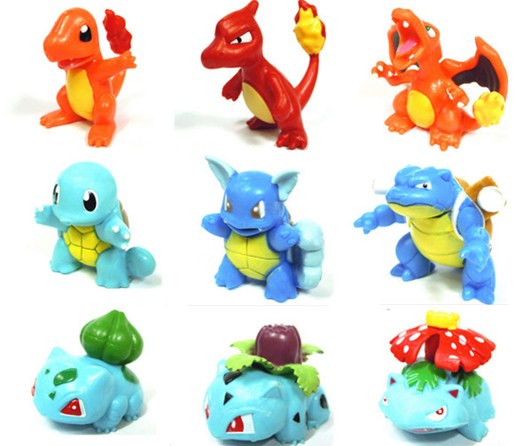 ポケモン フィギュア pvc 40 ミリメートル小さな ポケモンフィギュア おもちゃ リザードン フシギダネ ゼニガメ進化アニメポケモン アクション