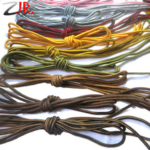 YJY 2 Pair Pack Length:55.12 inches(140CM) Double Color Shoelaces Hiking Shoe Laces Round Shoelace