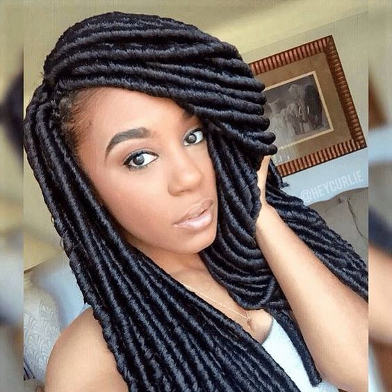 New Soft African American Women Dread Lock Hair Faux Locs Crochet Black Dreadlocks Hair 18inch Havana