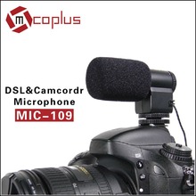 Mini Directional Camera Stereo Microphone Mic-109 for 3.5mm Mic Jack Canon/Nikon/Sony/Pentax DSLR Video cameras & DV Camcorder