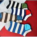 Non Slip short Breathable Shallow mouth cotton stripe socks For Most PeopleHot style Inexpensive