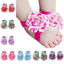 Baby Shoes Toddler Barefoot Foot Flower Sandals for 0 18M
