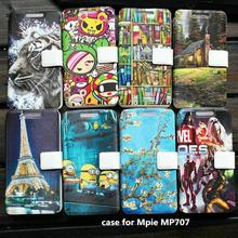 PU leather case for Mpie MP707 case cover