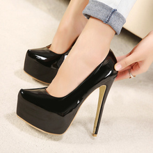 Four season women pumps high heels 2016 fashion pointed toe women shoes thin heels pumps Red bottom sole high heels nude pumps