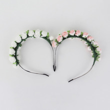 1PC Wedding Prom Hair Accessories Flower Garland Floral Bridal flower headband Hairband
