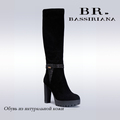 BASSIRIANA New Winter Snow Boots First Layer Of Matte Leather