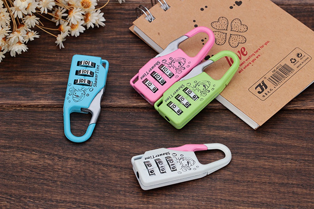 2 PCS Random Delivery Portable Girls Picture Locks Multi-Function Household Drawer Cabinet Luggage Travel Lock 6*2cm New #LNF