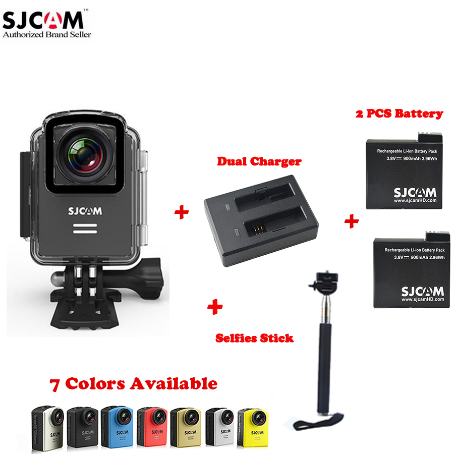 100%  SJCAM M20 Wifi 30      Sj Cam DV + 2   + Dual   + Selfies Stick
