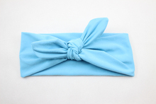 New Baby Cotton Headband White knot tie headband headwrap Vintage Head Wrap Photo Prop stretchy Knot