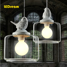 Retro art glass chandelier lamps