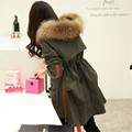 GOPLUS Womens Winter Jackets and Coats 2016 Brand Raccoon Parka with Hood Real Fur Winter Coat
